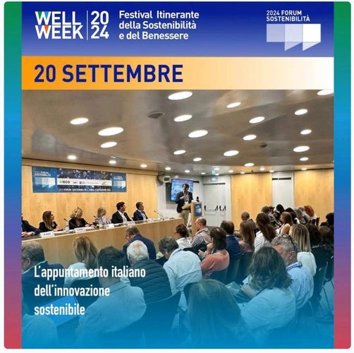 Speaker per la sostenibilità @WellWeek2024, Napoli 20.09.2024 - ZiaCris