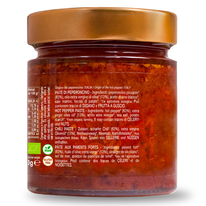 Paté di peperoncino bio 190g