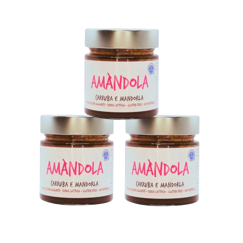 Amàndola carob and almond spreadable cream 200g