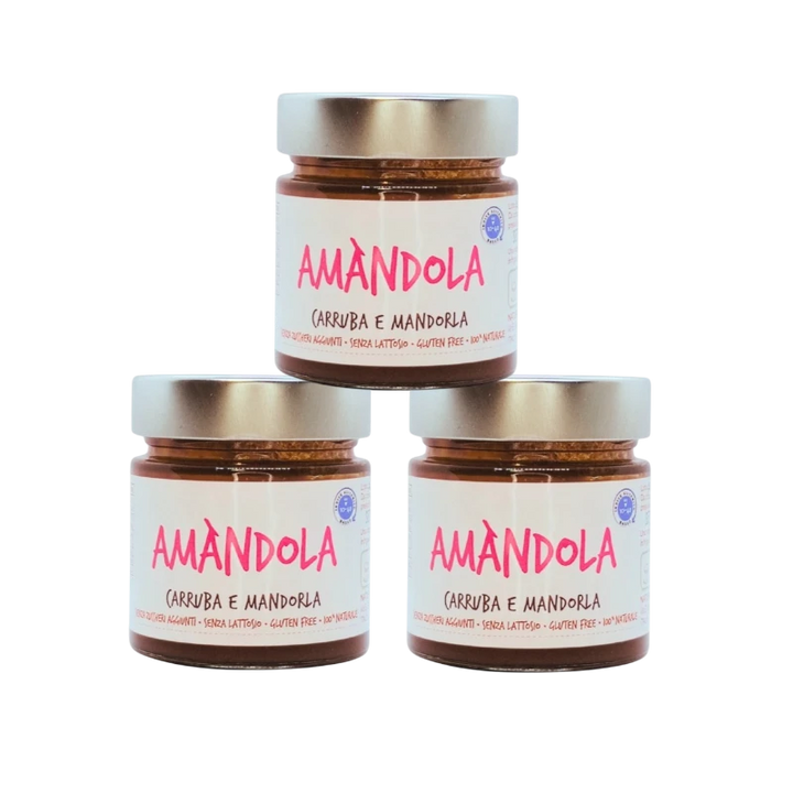 Amàndola carob and almond spreadable cream 200g