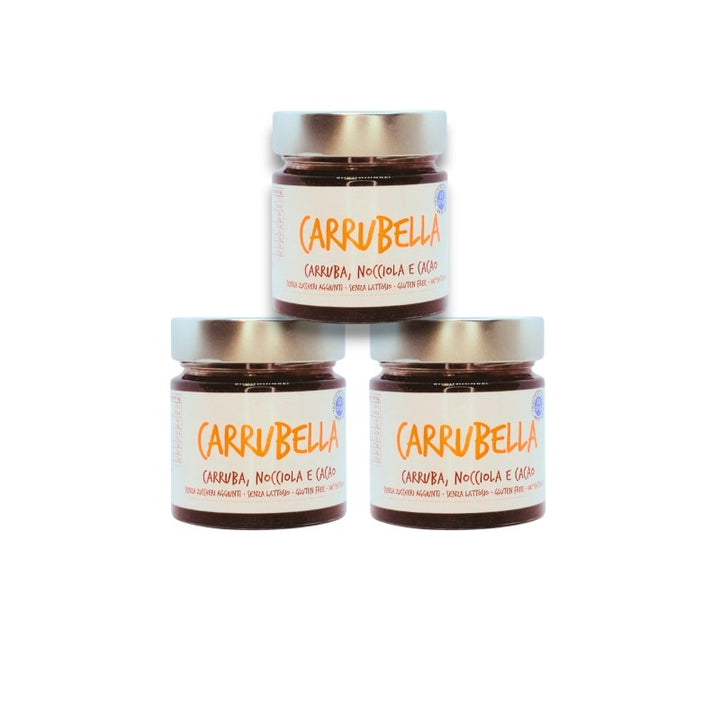 Carrubella spreadable cream carob, hazelnut and cocoa 200g