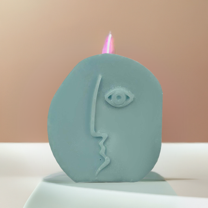 Decorative candle face random subject 75g