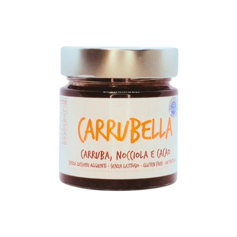Carrubella spreadable cream carob, hazelnut and cocoa 200g
