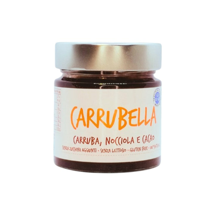 Carrubella spreadable cream carob, hazelnut and cocoa 200g