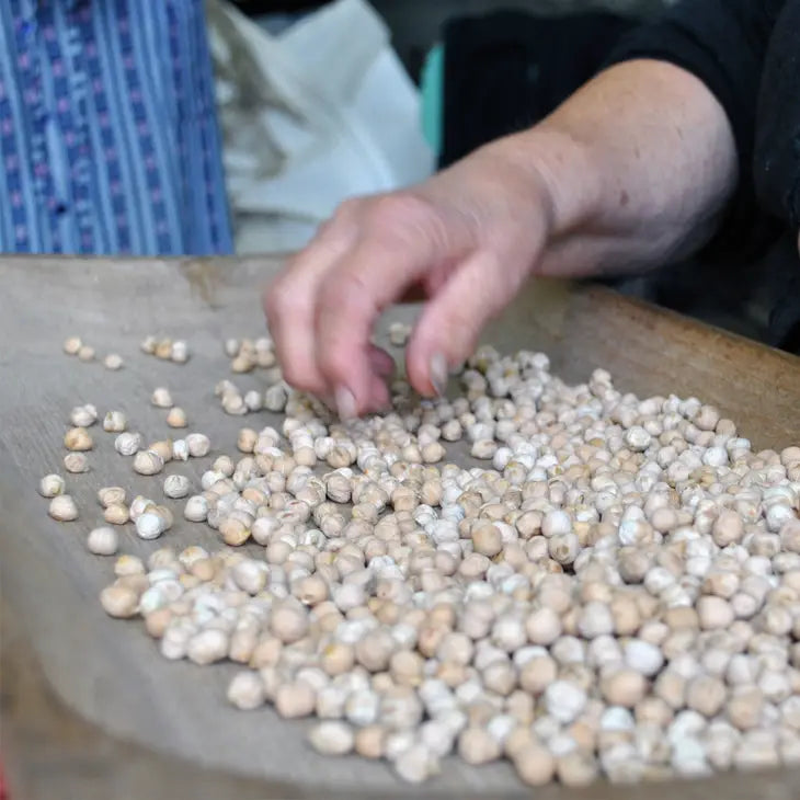 Organic white chickpeas 400g