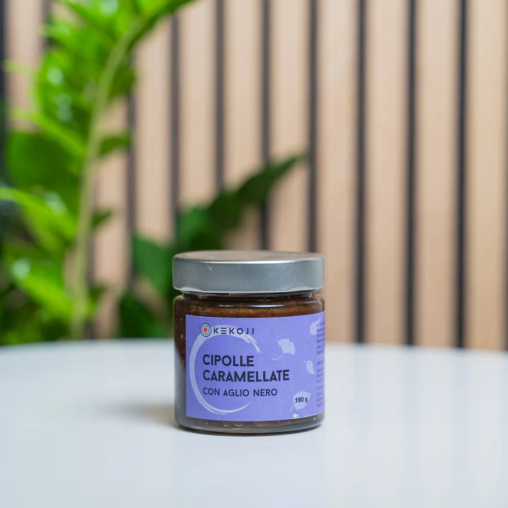 Cipolle caramellate con aglio nero 190g
