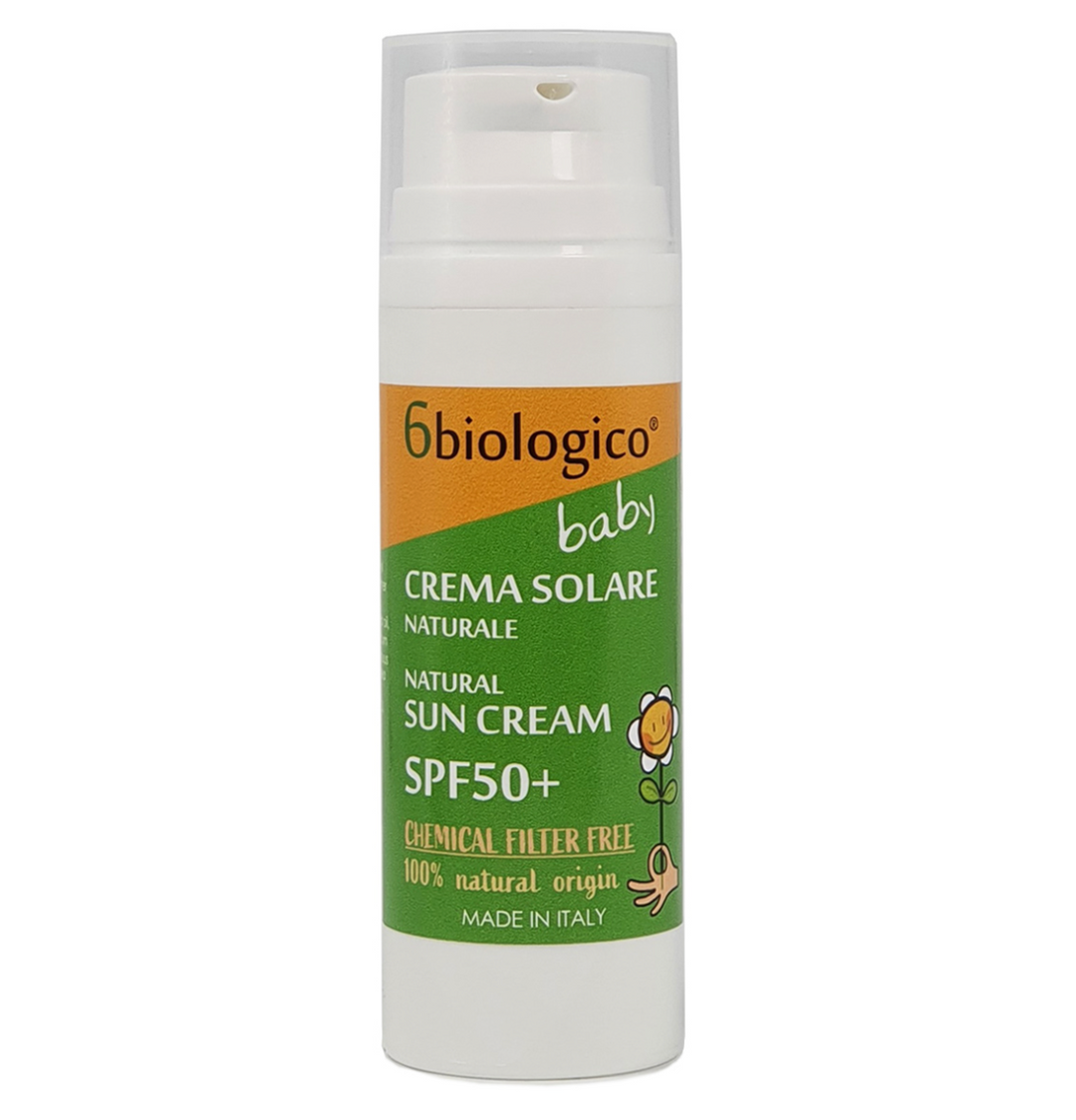Protector solar natural para bebés FPS 50+ 50 ml