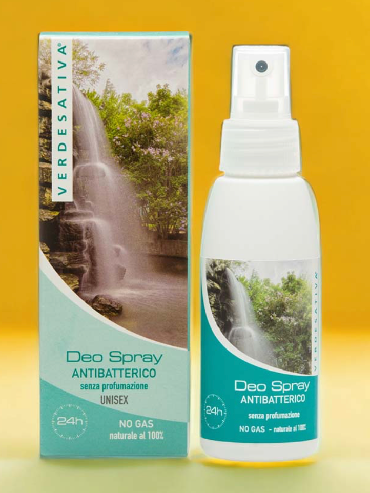 Desodorante en spray antibacteriano sin olor unisex 100 ml