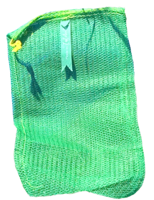 Set of 2 LouLou bags in olive wood mesh 20x30 cm