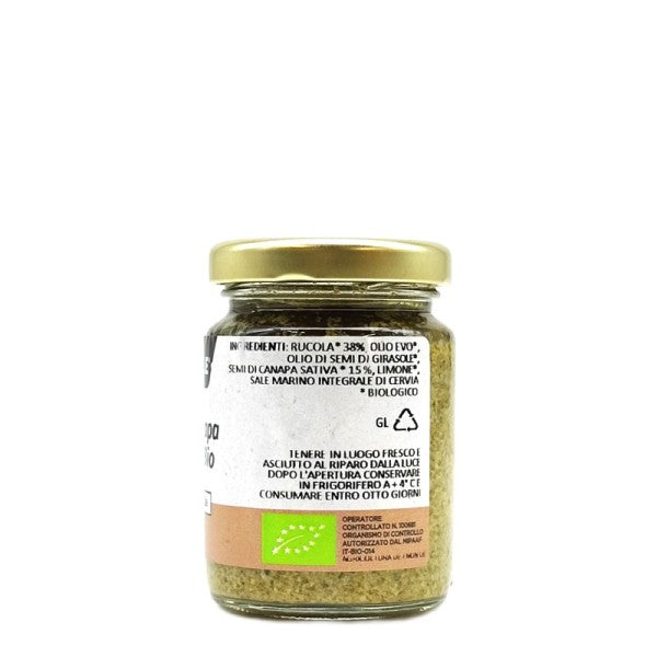Pesto de cáñamo y rúcula orgánico sin gluten 90 g