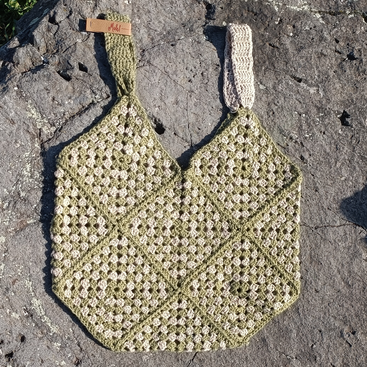 Portofino crochet bag 33x33 cm