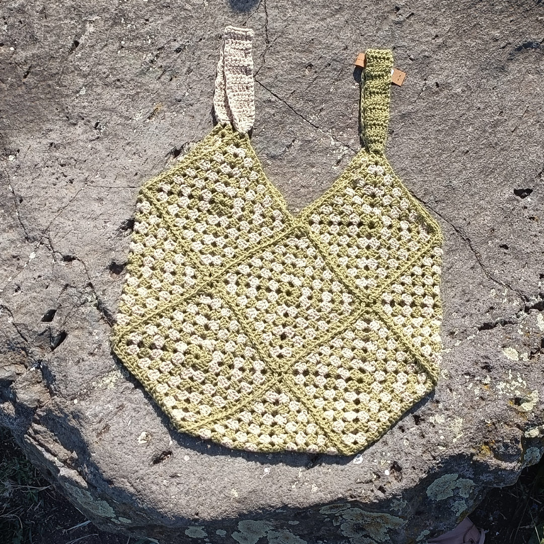 Portofino crochet bag 33x33 cm