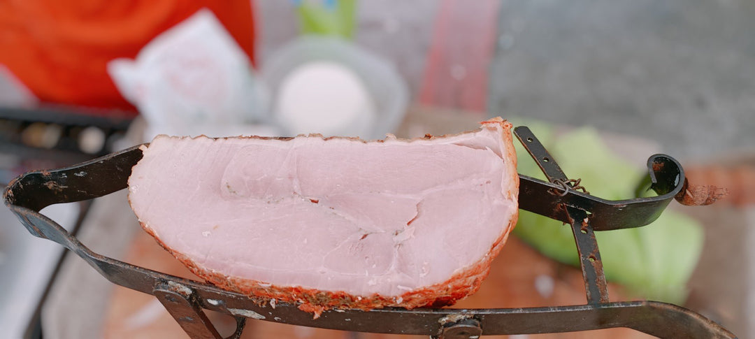 Cooked ham roast pork by the pound
