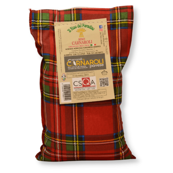 Arroz carnaroli en bolsa de lona