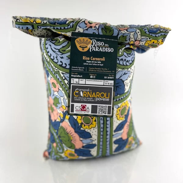 Arroz carnaroli en bolsa de lona
