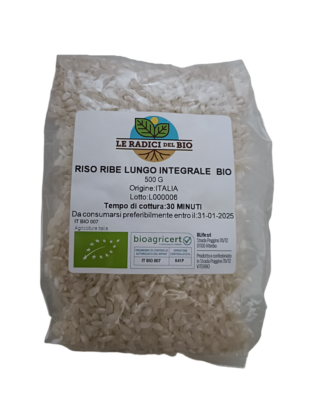 Arroz integral largo orgánico Ribe 500 g