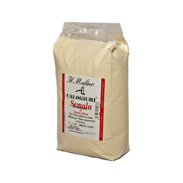 Re-milled durum wheat semolina