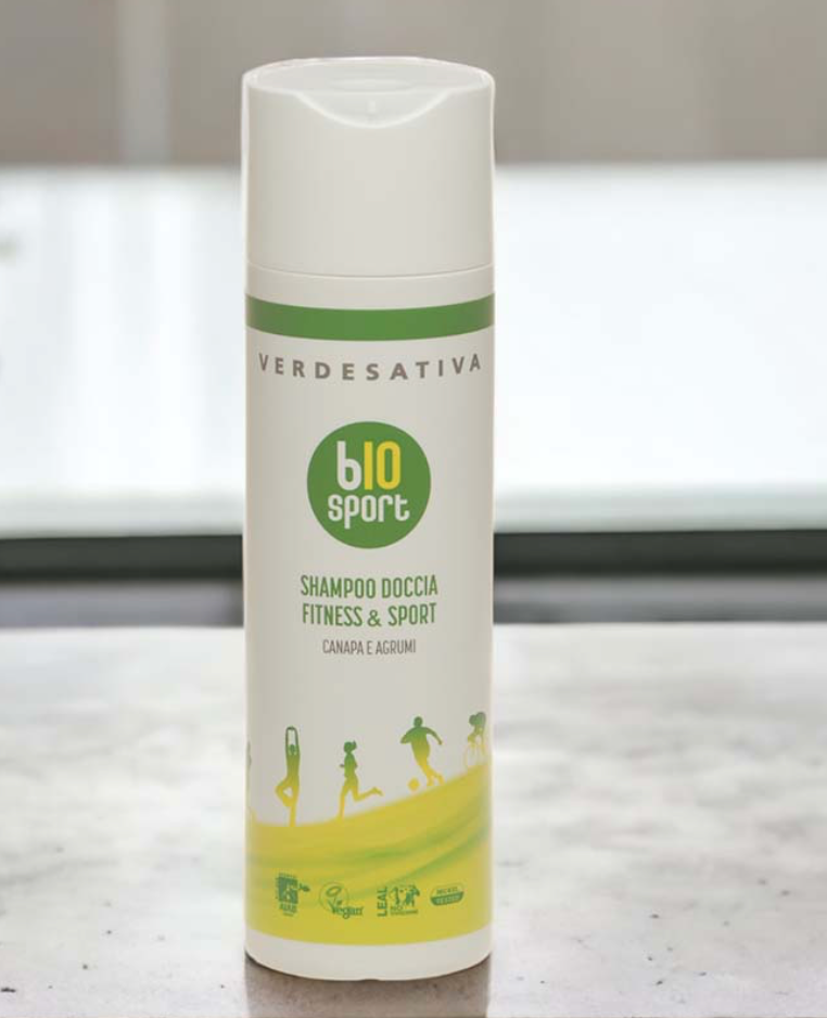 Champú de ducha Fitness & Sport de cáñamo y cítricos 200 ml