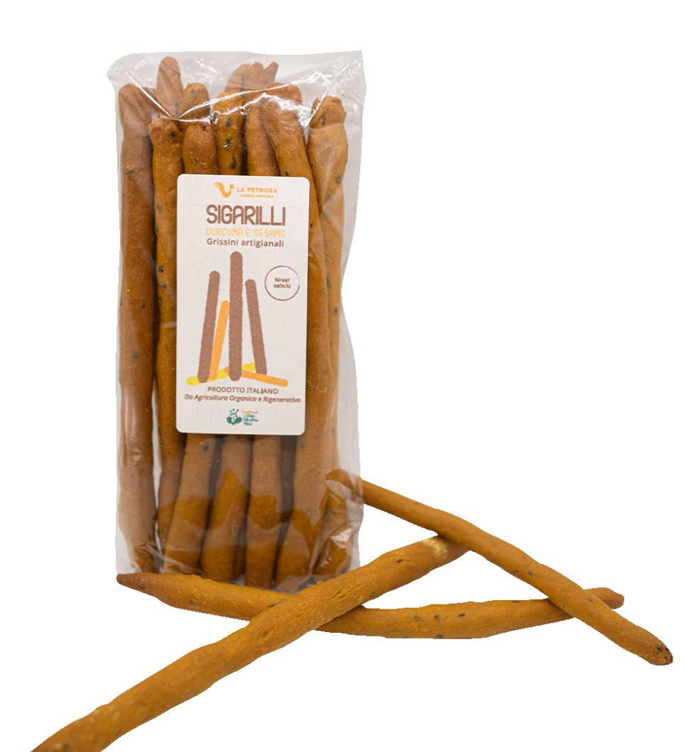 Sigarilli curcuma e sesamo 150g