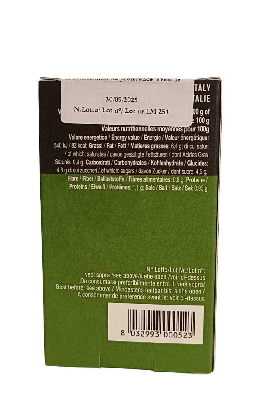 Salsa de pasta de tomate y albahaca 280g