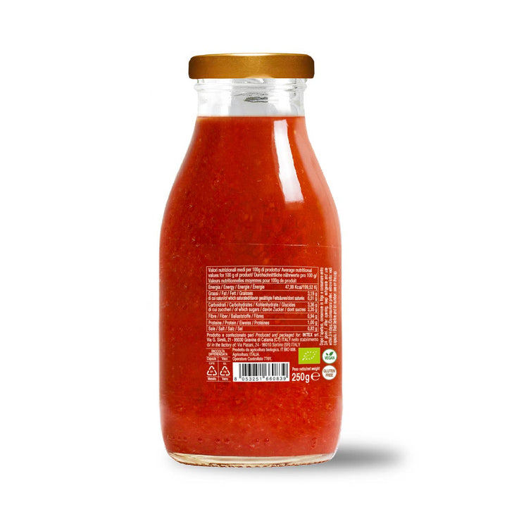 Ready-made cherry tomato sauce with organic puttanesca sauce 250g