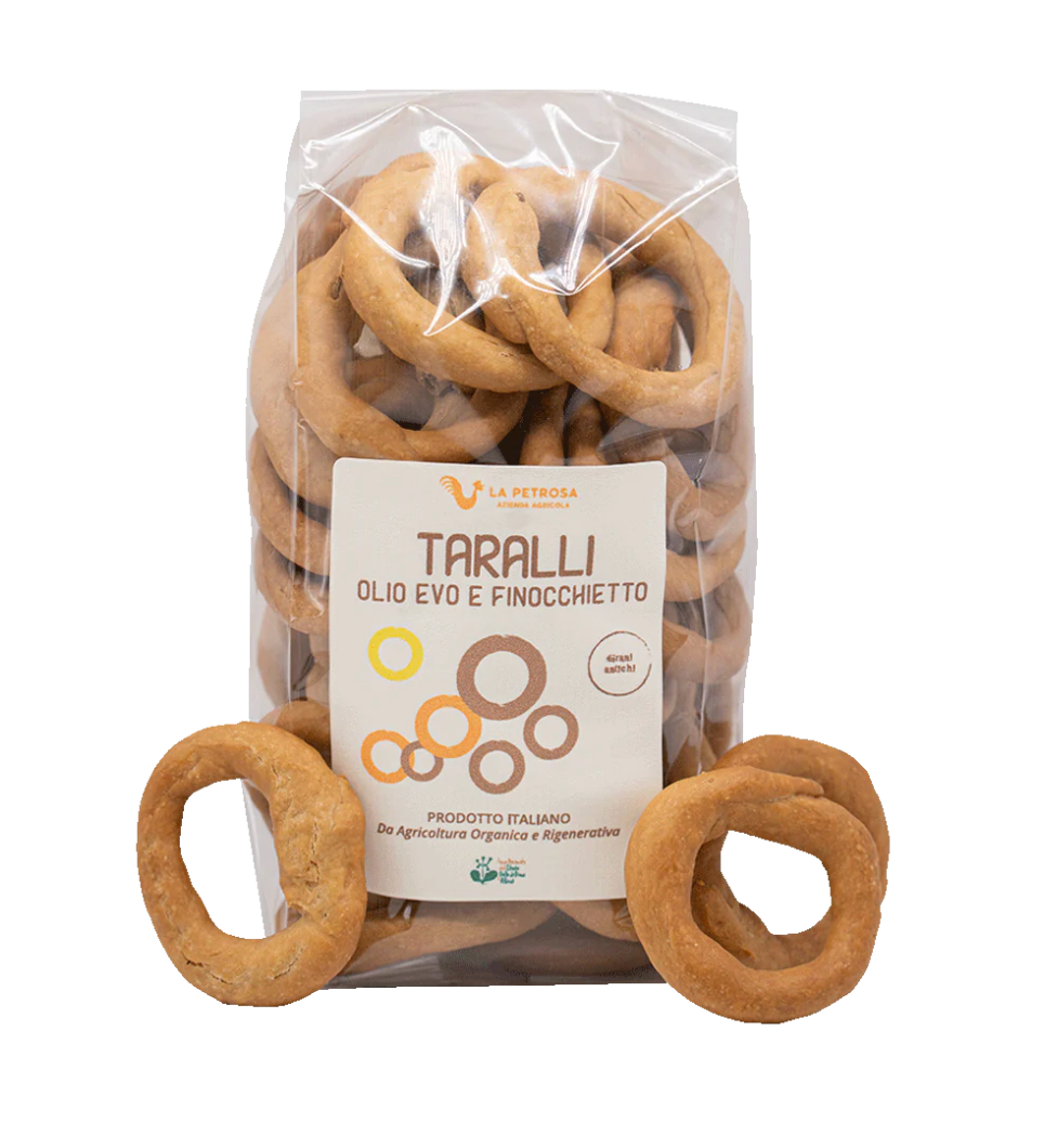 Taralli all'olio extra vergine d'oliva e finocchietto 200g
