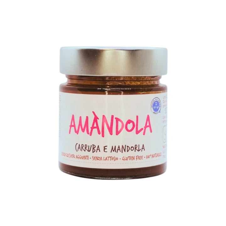 Crema spalmabile di carruba e mandorla "Amàndola" 200g