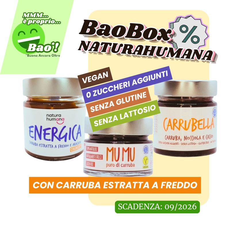 BAOBOX Creme alla carruba vegan (BuonoAncheOltre) 09/2026 ZiaCris DispensAttiva