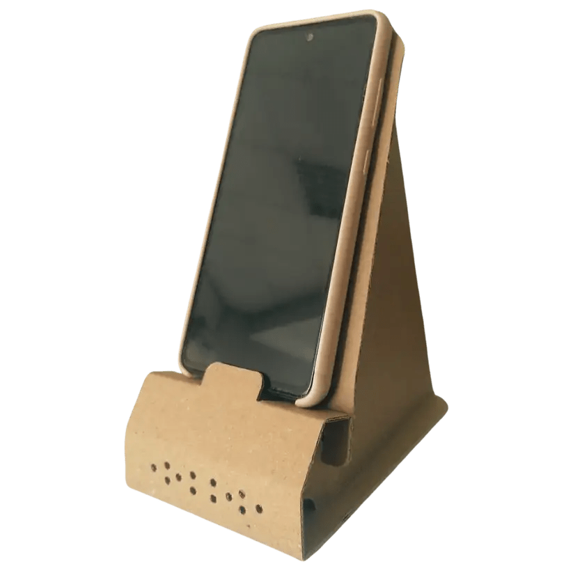 Basetta porta cellulare/tablet con cassa acustica passiva CLS Cooperativa Sociale