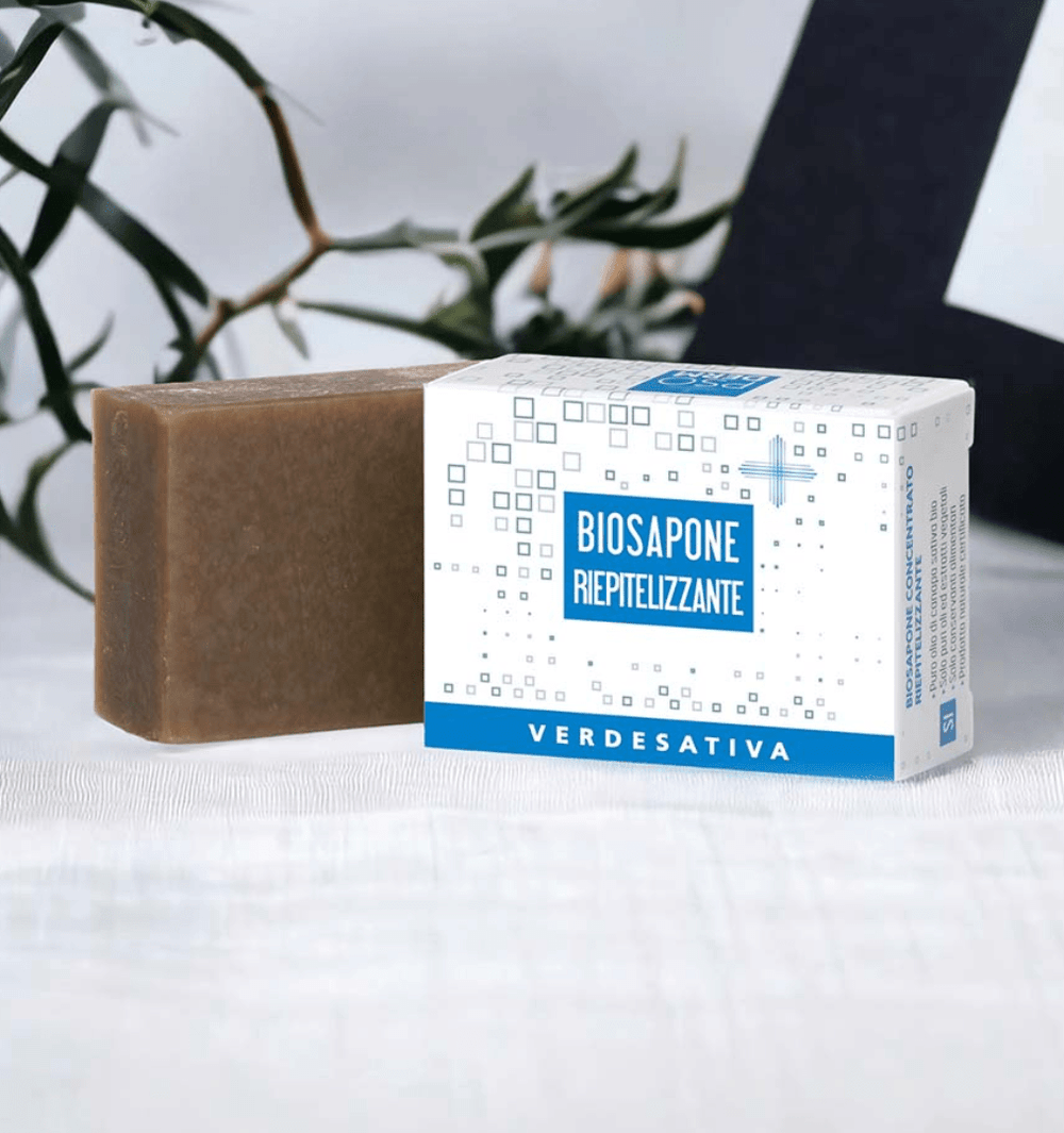 Bio sapone solido concentrato riepitelizzante PsoDerm 100g Verdesativa