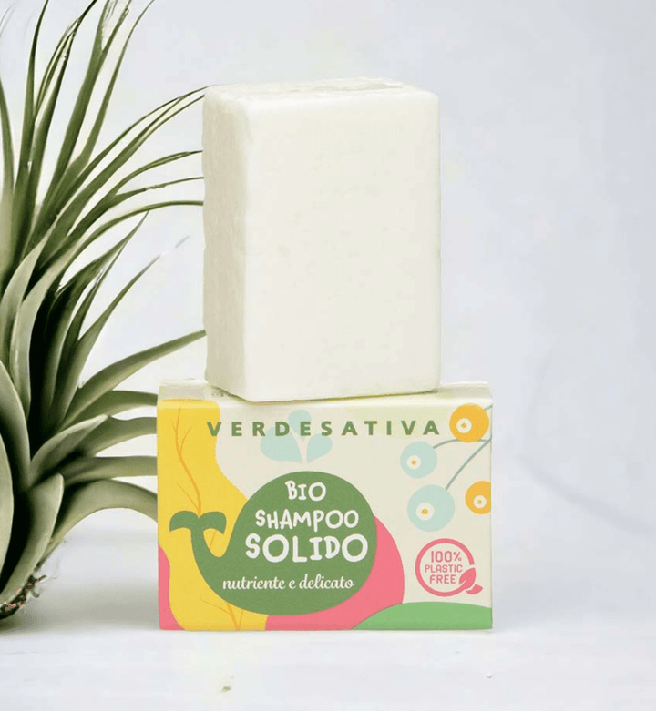 Bio Shampoo solido Nutriente e Delicato 55g Verdesativa