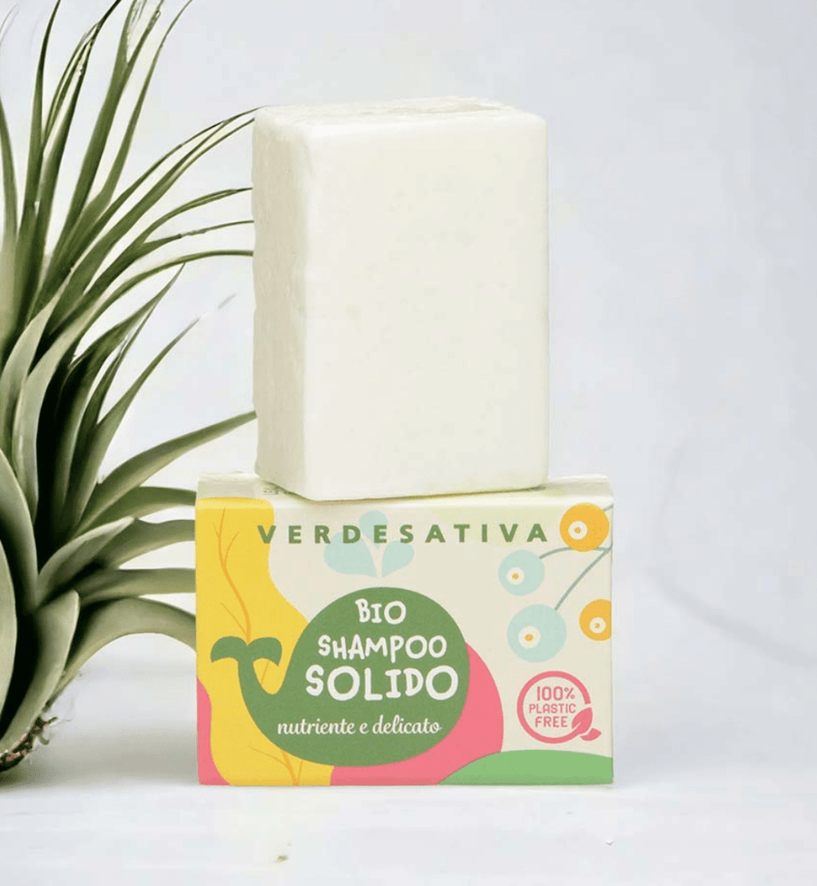 Bio Shampoo solido Nutriente e Delicato 55g Verdesativa