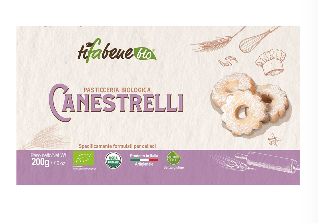 Canestrelli biologici senza glutine 200g TiFaBeneBio