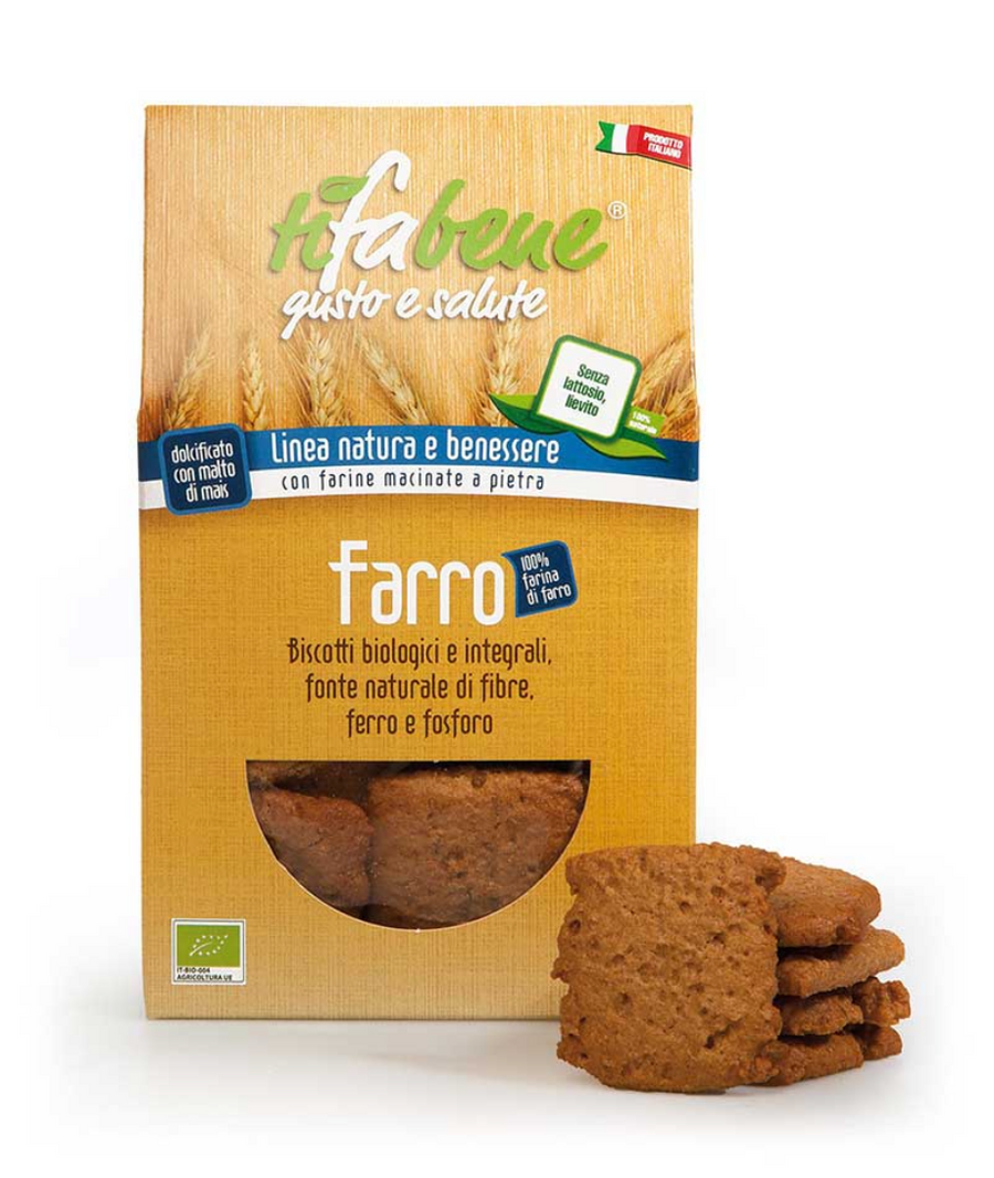 Biscotti di farro biologici e integrali 250g TiFaBeneBio