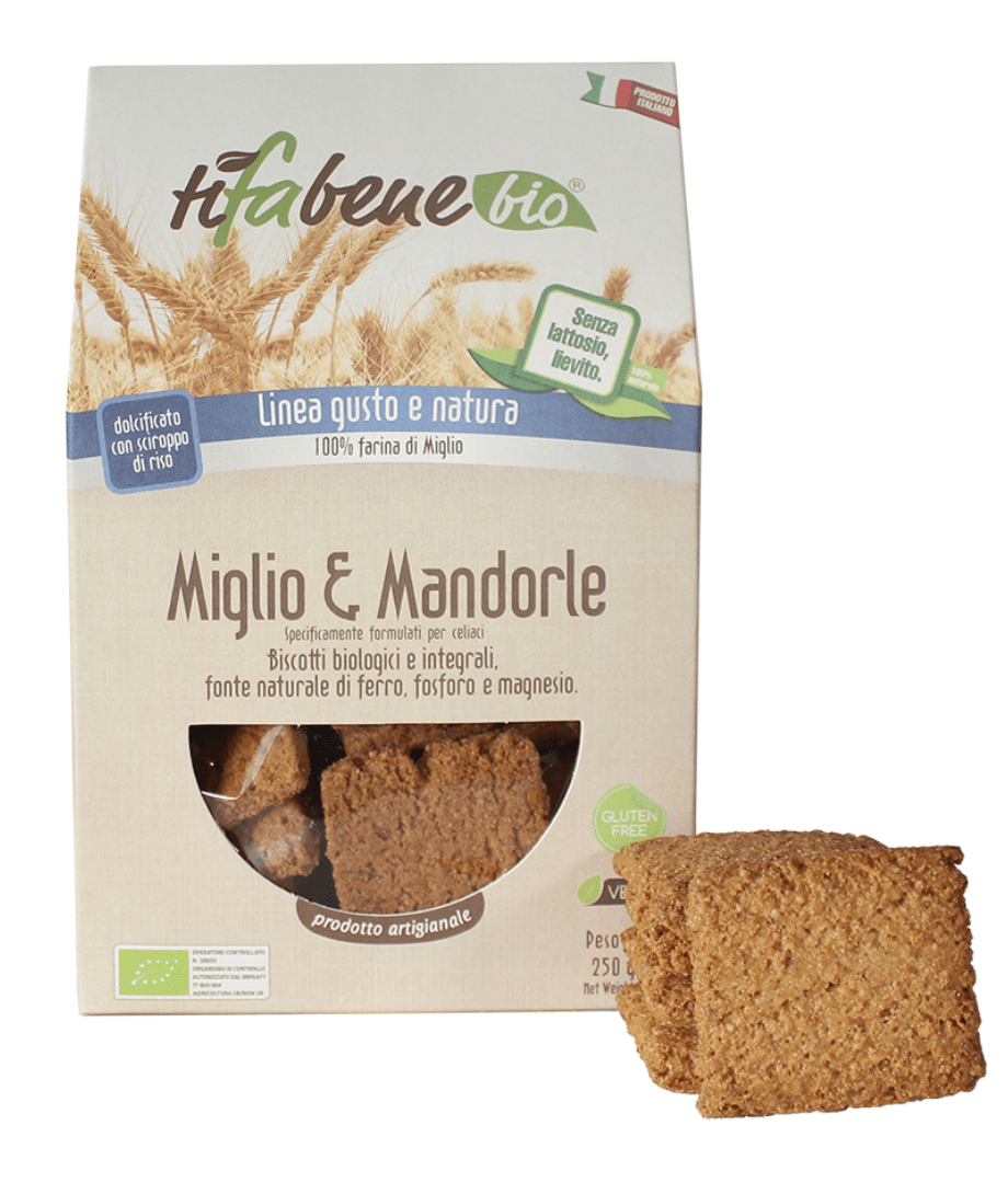Biscotti miglio e mandorle biologici 250g Default Title TiFaBeneBio