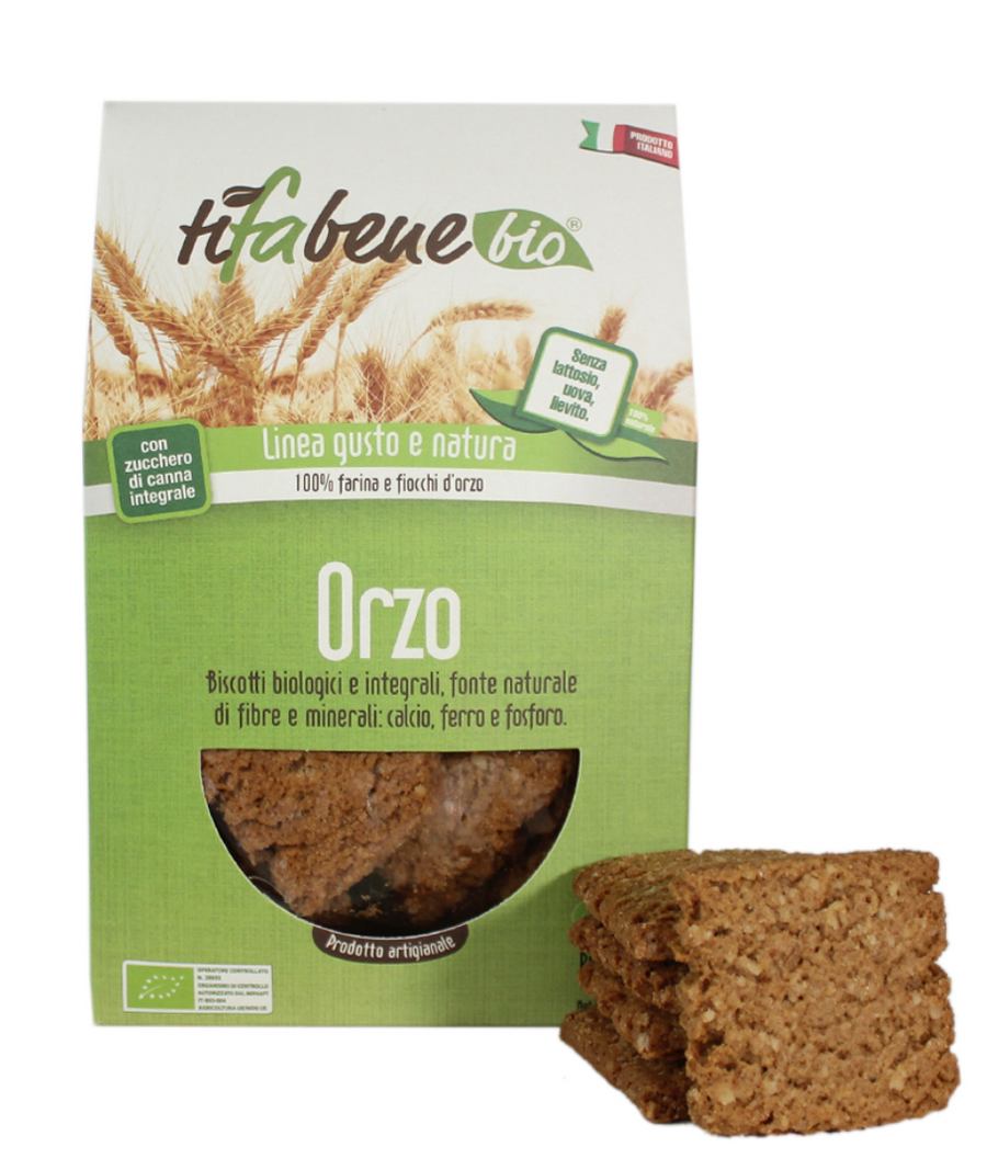 Biscotti di orzo biologici e integrali 250g TiFaBeneBio