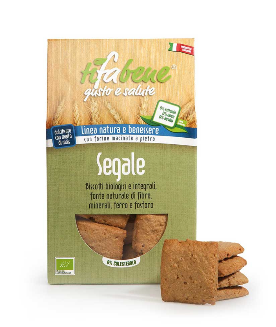 Biscotti di segale biologici e integrali 250g TiFaBeneBio