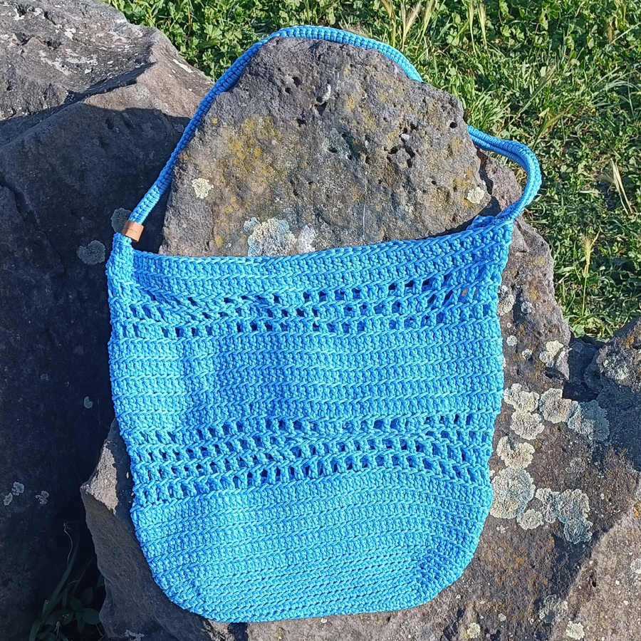 Borsetta Rende all'uncinetto 34x34 cm Moh! MammeOperoseHandMade