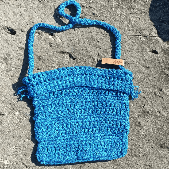 Borsetta Vernazza all'uncinetto 22x22 cm Moh! MammeOperoseHandMade
