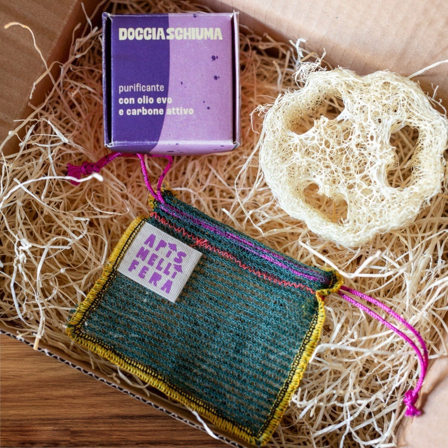 Box BonneDouche purificante al carbone attivo Apis Mellifera