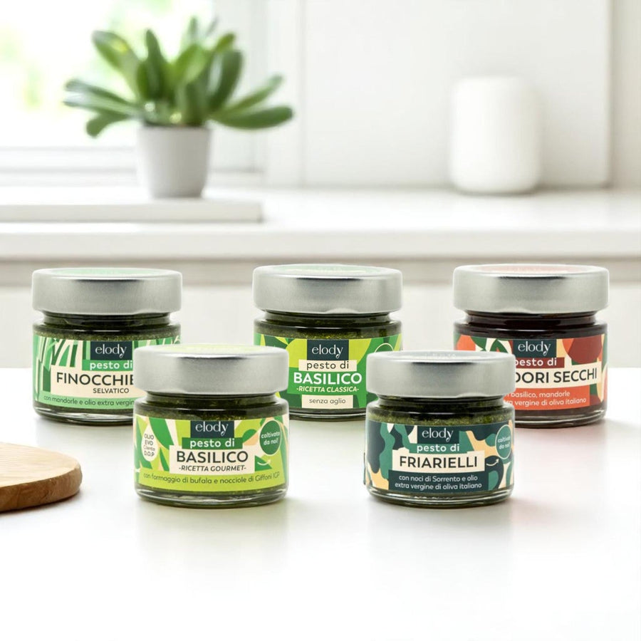 Box Pesti pronti vegetali senza aglio Mista Piccola 5x80g Elody