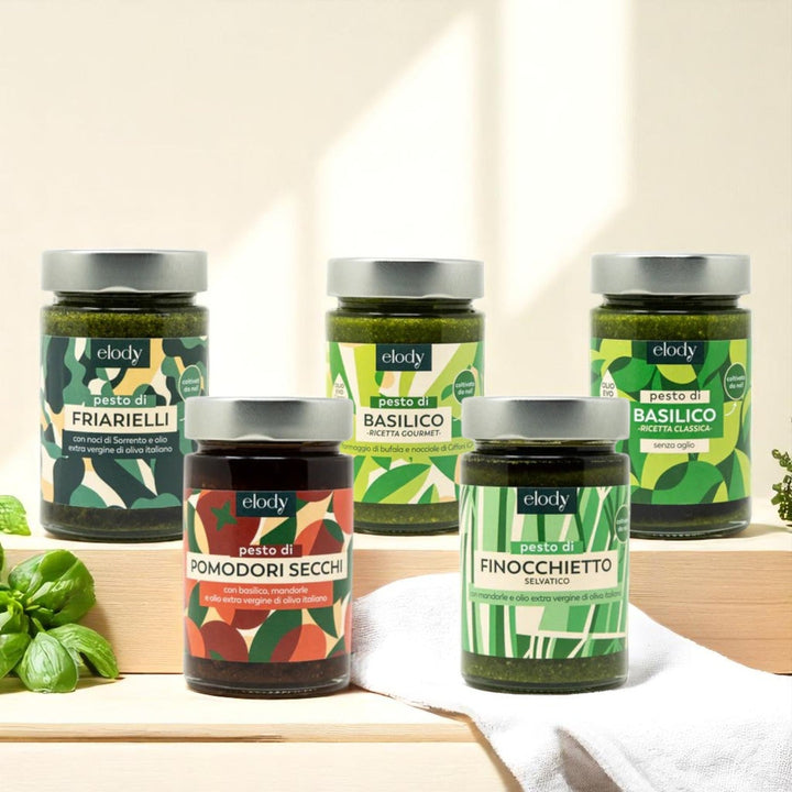 Box Pesti pronti vegetali senza aglio Mista Grande 5x170g Elody