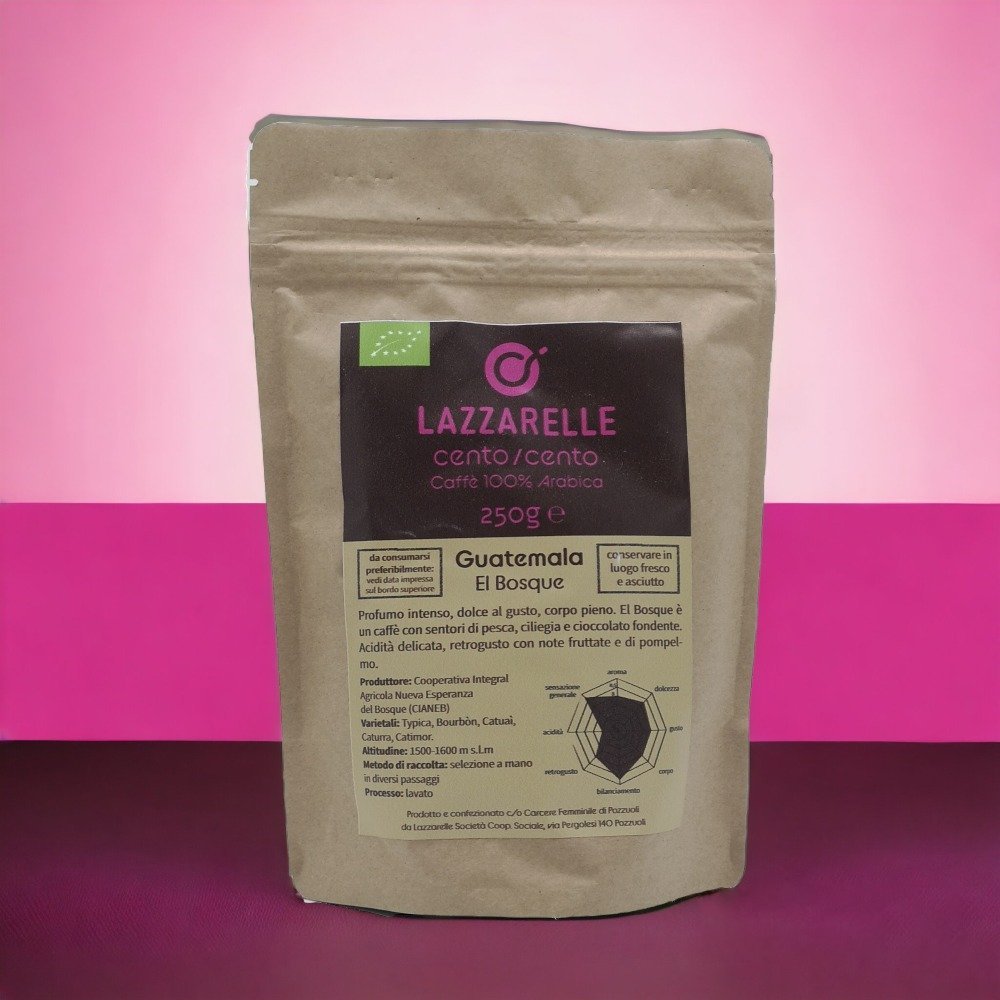 Caffè macinato moka 100% Arabica El Bosque 250g Torrefazione Lazzarelle