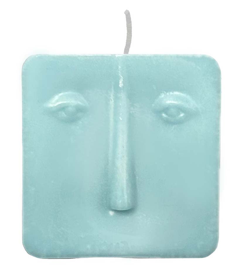 Candela decorativa volto soggetto casuale 75g Hierba Buena
