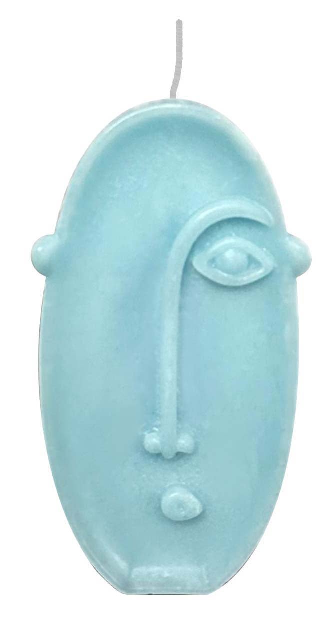 Candela decorativa volto soggetto casuale 75g Hierba Buena