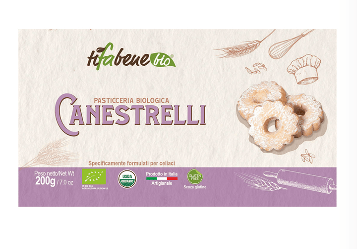 Canestrelli biologici senza glutine 200g TiFaBeneBio