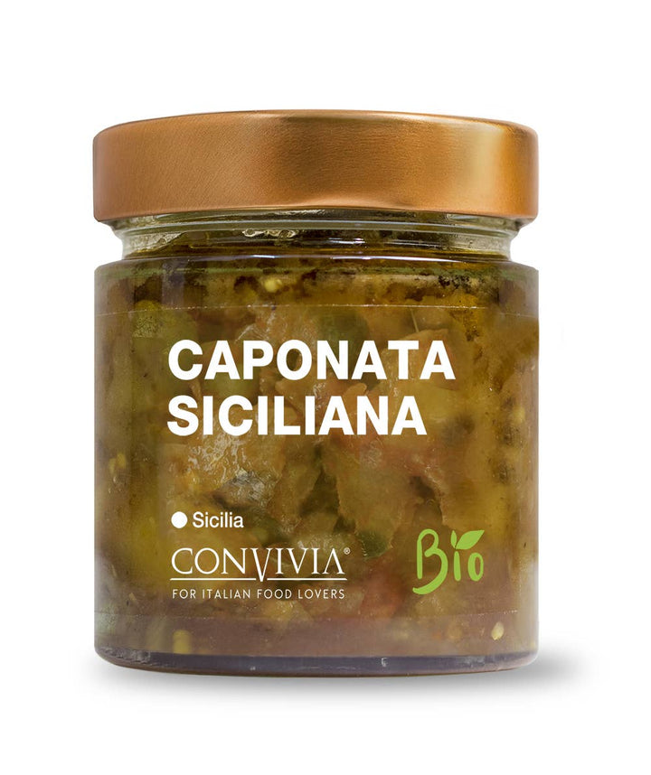 Caponata siciliana bio 190g CONVIVIA for italian food lovers