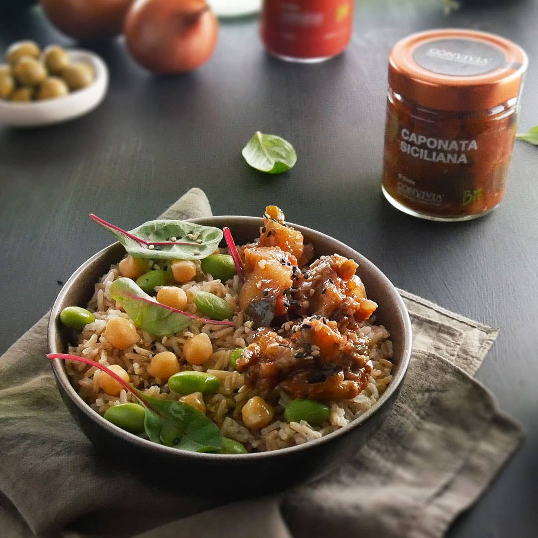 Caponata siciliana bio 190g CONVIVIA for italian food lovers