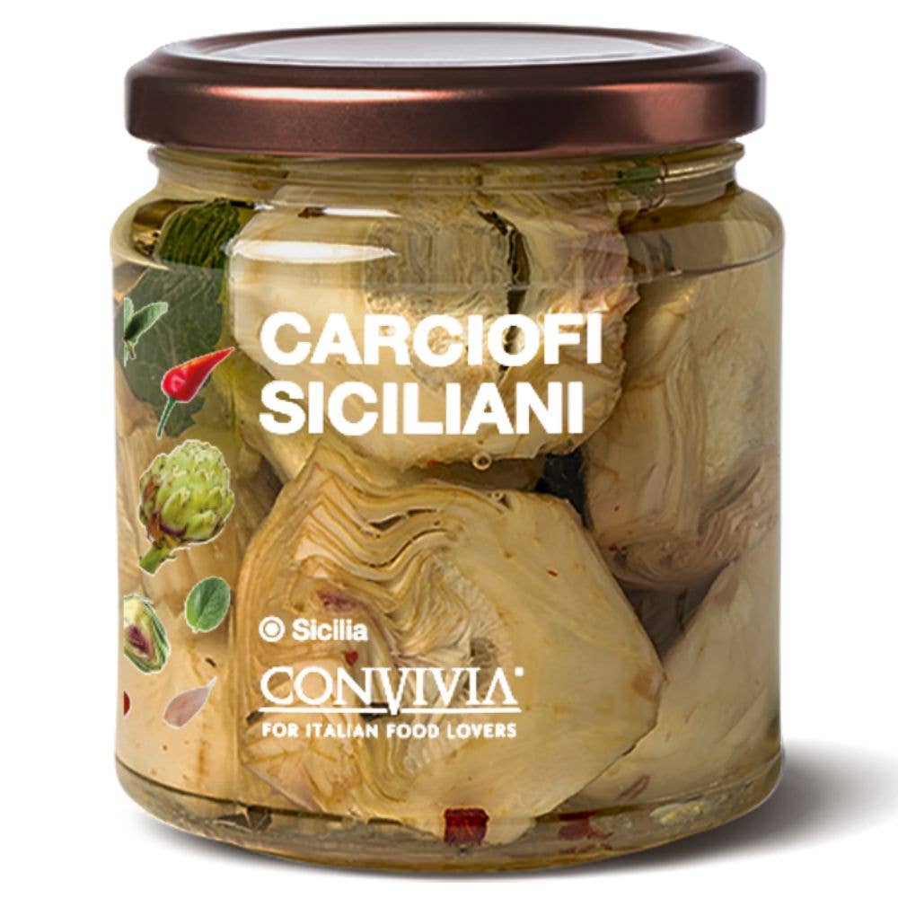 Carciofi di Niscemi sott'olio 280g CONVIVIA for italian food lovers