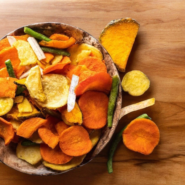 Chips di verdure essiccate salate Fruitsnack